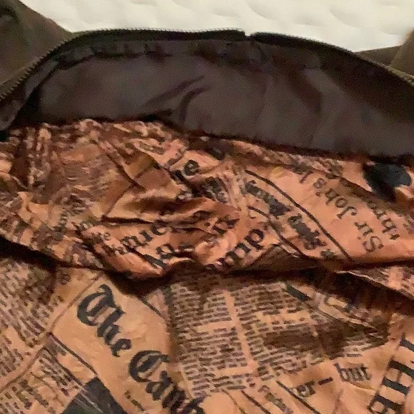 Vintage Leather Jacket w/patches - Picture 11 of 12